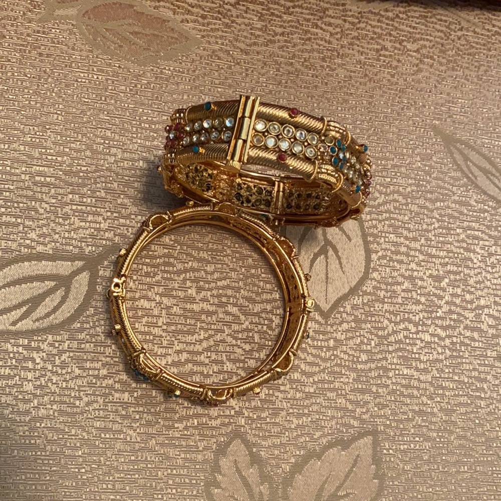Bright Things in a golden bangles ❤️